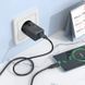 Зарядний пристрій зі швидкою зарядкою 30W, кабелем Type-C-Type-C, універсальним штекером HOCO AC25 Чорний
