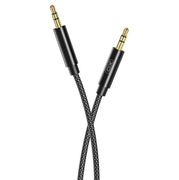 Аудіокабель Audio 3,5mm to 3,5mm XO NB-R211C 100см Чорний
