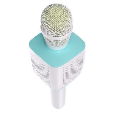 Портативний Bluetooth мікрофон для караоке HOCO BK5 з функцією зміни голосу, 6 годин музики Блакитний