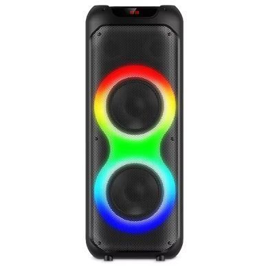 Безпровідна караоке колонка з двома мікрофонами та RGB-підсвічуванням Sing-e ZQS10215 Чорний 47083
