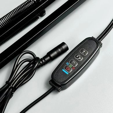 Настільна подвійна лампа на струбціні 3000-6500К від 220V 3 режими світіння FS-021 Чорний 56910