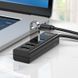 USB-hub хаб 4-в-1 підтримка накопичувача до 1Tb HOCO HB25 Easy mix |Type-C to USB 3.0*1+USB 2.0*3| Чорний
