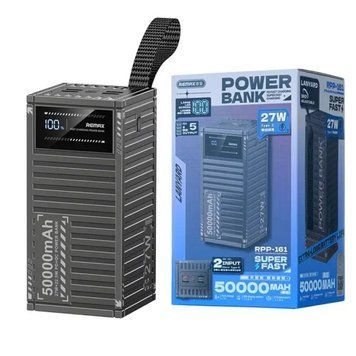 Павербанк 50000 повербанк 50000 зі швидкою зарядкою 27W REMAX RPP-161 power bank для роутера павер банк 50000