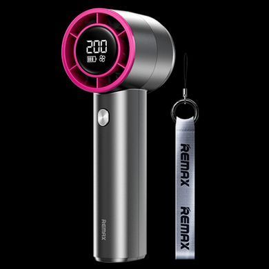Портативний ручний вентилятор з турбонаддувом та LED дисплеєм 3600mAh, 200 швидкостей REMAX RS-SF11 Синій 57117