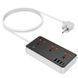 Подовжувач мережевий на 3 розетки HOCO AC8A 3USB/1Type-C PD/QC 3A/30W Чорний