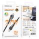 Кабель для зарядки телефона Apple iPhone та передачі даних Type-C-Lightning BOROFONE BU49 27W, 120см Черный