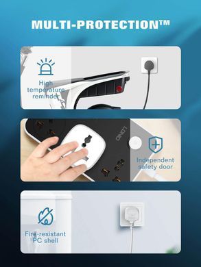 Розумна Wi-Fi розетка LDNIO WIFI SMART POWER PLUG SCW1050 2500W, 10A, 2.4Ghz Білий