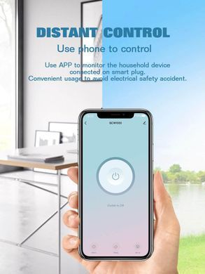 Розумна Wi-Fi розетка LDNIO WIFI SMART POWER PLUG SCW1050 2500W, 10A, 2.4Ghz Білий