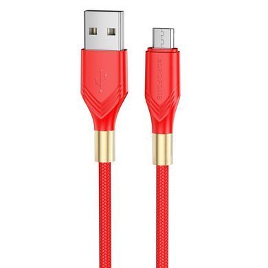 Кабель для зарядки MicroUSB Android BOROFONE BX92 |1м/2.4A| Червоний