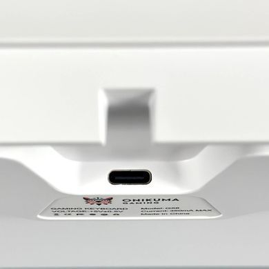Ігрова механічна дротова клавіатура ONIKUMA G58 з RGB-підсвіткою Білий 56079