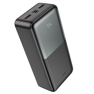 Павербанк повербанк зі швидкою зарядкою 22.5W 30000mAh HOCO J136B 2USB/1Type-C, 22.5W+PD20W Чорний