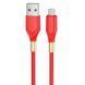 Кабель для зарядки MicroUSB Android BOROFONE BX92 |1м/2.4A| Червоний