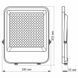 LED прожектор VIDEX PREMIUM 150W, 5000K, 220V Сірий VL-F2-1505G