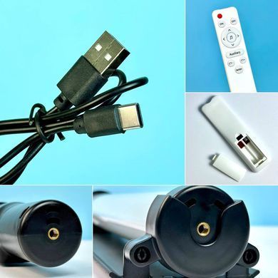 Портативна Led лампа для селфі з пультом BD-B6 RGB, 55 cm Чорний 46920