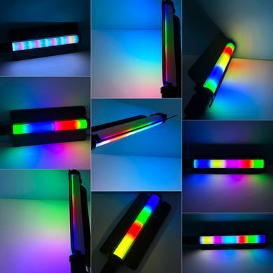 Портативна Led лампа для селфі з пультом BD-B6 RGB, 55 cm Чорний 46920