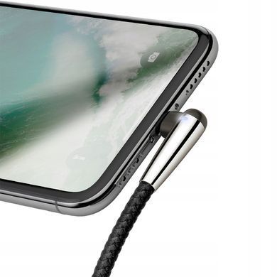 Кабель кутовий для зарядки телефону Lightning Apple iphone BASEUS Sharp-bird 100см |2.4A| Червоний