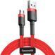Кабель для зарядки телефону MicroUSB Android BASEUS cafule |1м, 2.4A| Червоний (CAMKLF-B09)