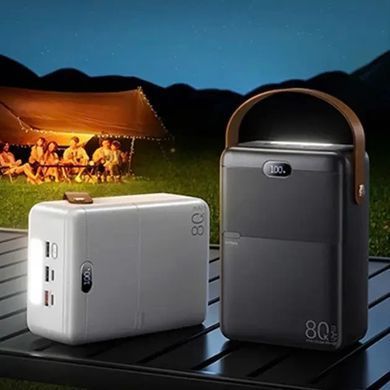 Павербанк 80000 повербанк 80000 зі швидкою зарядкою 22.5W REMAX RPP-118 power bank для роутера павер банк 80000 з ліхтарем