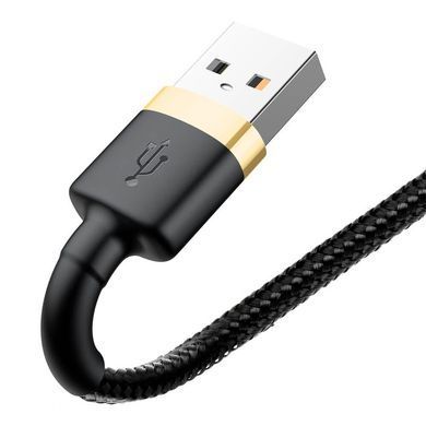 Кабель для зарядки Lightning Apple iPhone BASEUS Cafule Cable 200см |1.5A| Чорний CALKLF-CV1