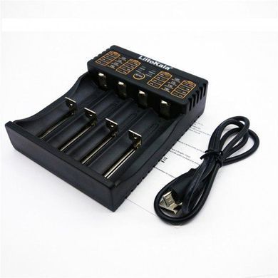 Зарядний пристрій для акумуляторів + Powerbank Liitokala Lii-402, Ni-Mh/Li-ion/Li-Fe/LiFePO4, USB