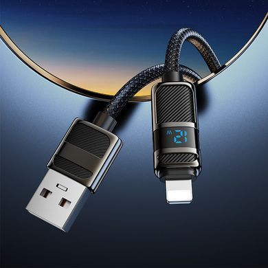 Кабель для зарядки та передачі даних USB на Lightning HOCO U137 12W, 1.2 м Чорний
