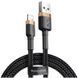 Кабель для зарядки Lightning Apple iPhone BASEUS Cafule Cable 200см |1.5A| Чорний CALKLF-CV1