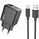 Зарядний пристрій із швидкою зарядкою із кабелем Type-C HOCO CS21A 1USB, 18W/3A, QC Чорний