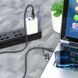 Кабель 2в1 із швидкою зарядкою Combo 2in1 Lightning/Type-C HOCO U106 |100W/PD20W/5A/1.2m| Чорний