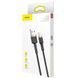 Кабель для зарядки Lightning Apple iPhone BASEUS Cafule Cable 200см |1.5A| Чорний CALKLF-CV1