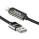 Кабель для зарядки та передачі даних USB на Lightning HOCO U137 12W, 1.2 м Чорний