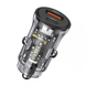 Автомобільний зарядний пристрій швидкої зарядки USAMS US-CC164 |1USB/1Type-C, 30W| Чорний