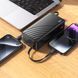 Павербанк 30000mAh з вбудованими кабелями Lightning, Type-C, Micro-USB, USB HOCO J146B 1USB Чорний