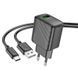 Зарядний пристрій із швидкою зарядкою із кабелем Type-C HOCO CS21A 1USB, 18W/3A, QC Чорний