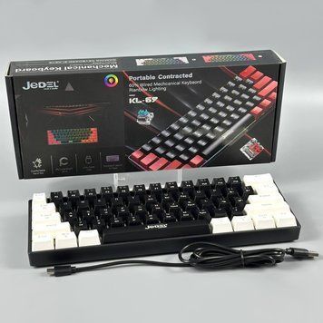 Компактна механічна ігрова клавіатура Jedel KL69 дротова клавіатура з RGB-підсвічуванням 65138
