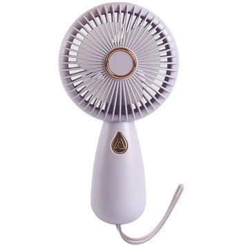 Портативний вентилятор з LED-підсвічуванням ZB103 Mini 1 швидкість, 2,5 Вт Бузковий 48588