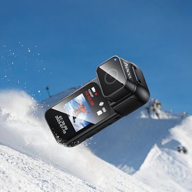 Спортивна камера з кольоровим екраном HOCO DV105 Wi-Fi + APP, 350mAh Чорний