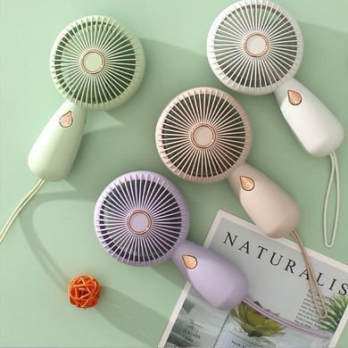 Портативний вентилятор з LED-підсвічуванням ZB103 Mini 1 швидкість, 2,5 Вт Бузковий 48588