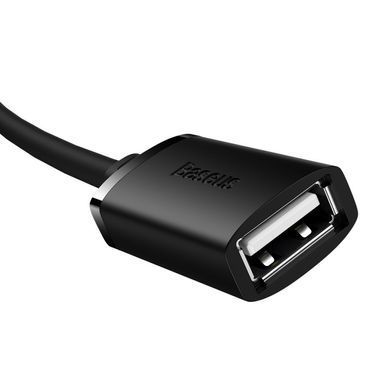 USB кабель подовжувач 2m BASEUS AirJoy Series USB2.0 Чорний B00631103111-03