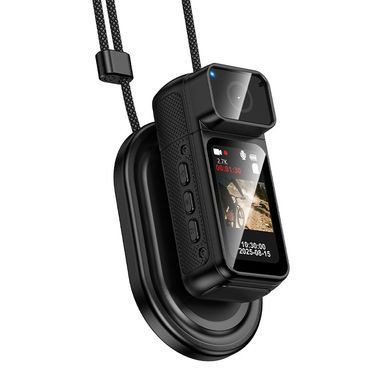 Спортивна камера з кольоровим екраном HOCO DV105 Wi-Fi + APP, 350mAh Чорний