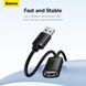 USB кабель подовжувач 2m BASEUS AirJoy Series USB2.0 Чорний B00631103111-03