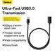 USB кабель подовжувач 2m BASEUS AirJoy Series USB2.0 Чорний B00631103111-03