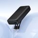 Павербанк 20000mAh з вбудованими кабелями BOROFONE BJ79A 1USB Чорний