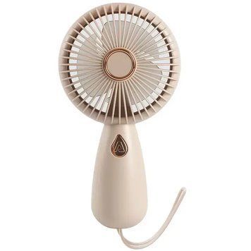 Портативний вентилятор з LED-підсвічуванням ZB103 Mini 1 швидкість, 2,5 Вт Бежевий 48588