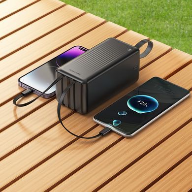 Павербанк 50000mAh з вбудованими кабелями BOROFONE BJ79C 1USB Чорний