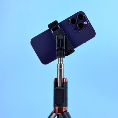 Монопод трипод на штативі 170 см для телефону з пультом ДУ JC-18 Selfie Stick Чорний 48607