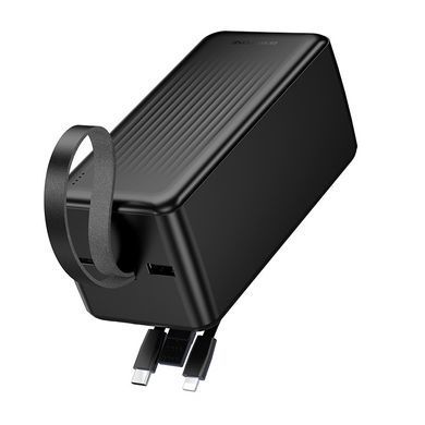 Павербанк 50000mAh з вбудованими кабелями BOROFONE BJ79C 1USB Чорний