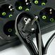 Подовжувач мережевий переноска 4м на 6 розеток + 4USB + 2Type-C UA Power F33U Чорний 63261
