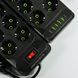 Подовжувач мережевий переноска 4м на 6 розеток + 4USB + 2Type-C UA Power F33U Чорний 63261