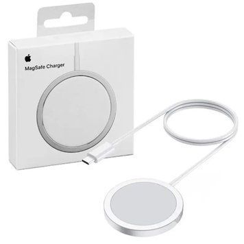 Безпровідний зарядний пристрій Magsafe Magnetic Charger для iPhone, AirPods 15W, Type-C Білий 26454