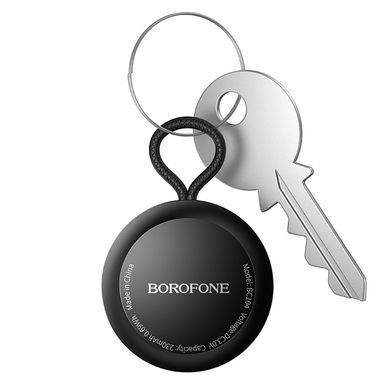 Розумний брелок для пошуку ключів, сумки, гаманця BOROFONE BC104 Чорний